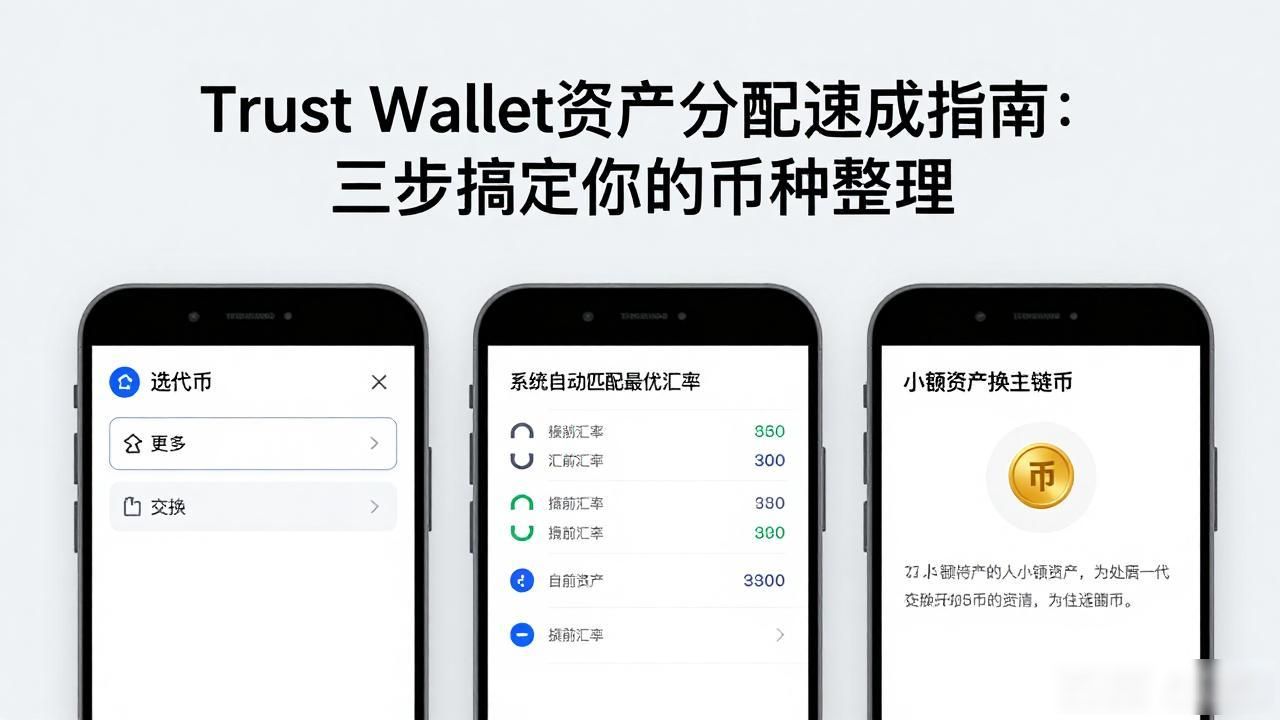 Trust Wallet资产分配速成指南：三步搞定你的币种整理
