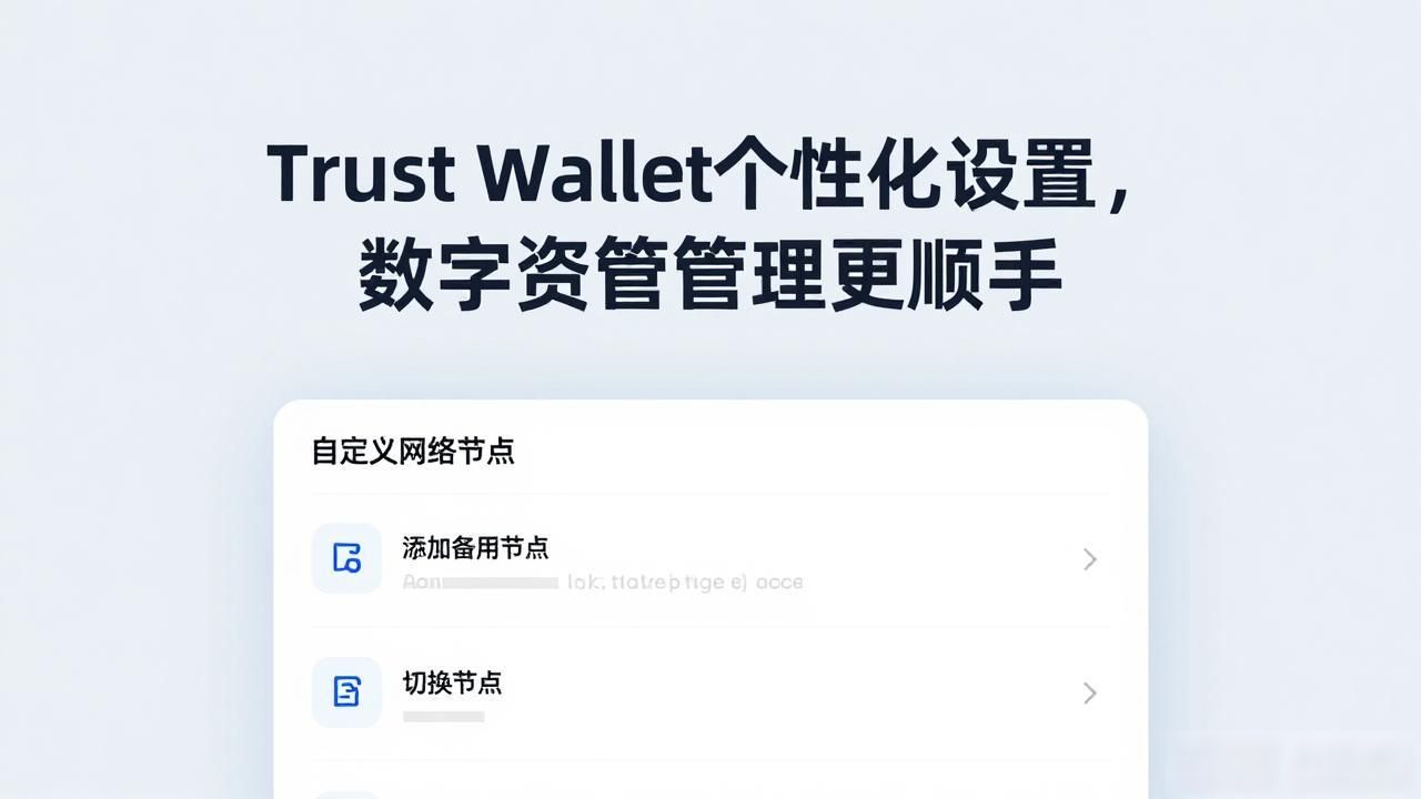 Trust Wallet个性化设置，数字资产管理更顺手