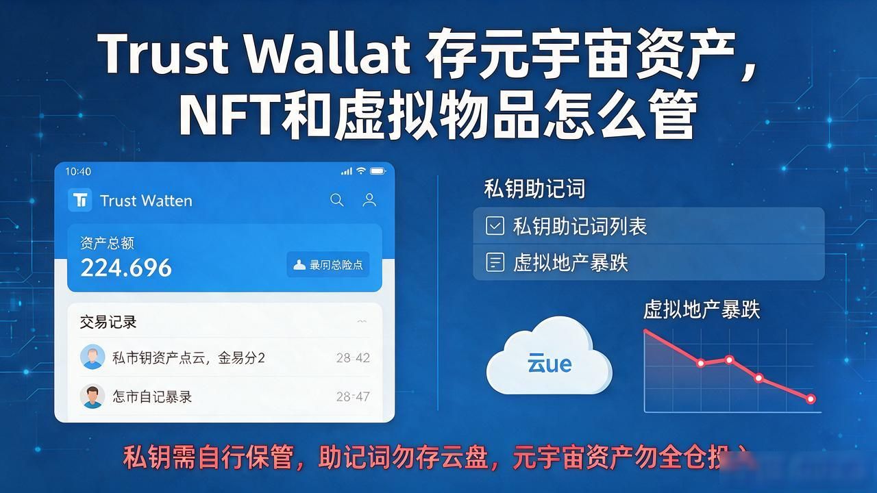 Trust Wallet 存元宇宙资产，NFT和虚拟物品怎么管