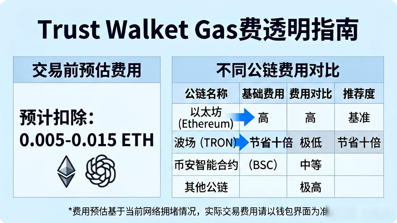 Trust钱包Gas费透明指南:看懂账单不花冤枉钱