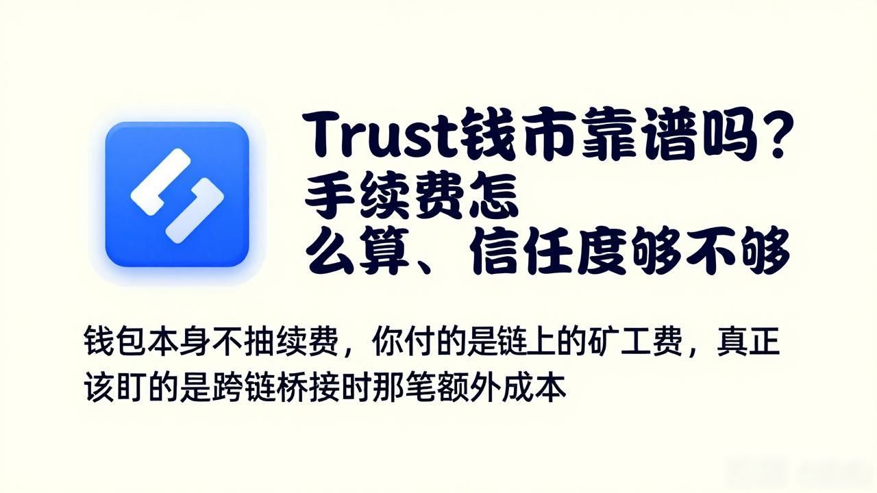 Trust钱包靠谱吗？手续费怎么算、信任度够不够