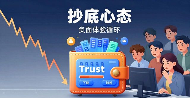 Trust钱包下载量急涨急跌，市场情绪全看它脸色