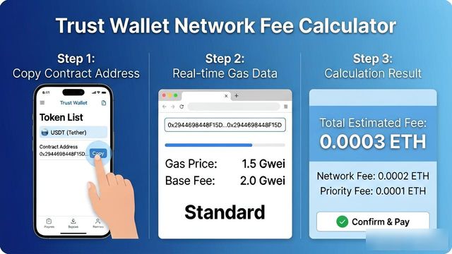 Trust钱包网络费怎么算?用这个工具一键计算