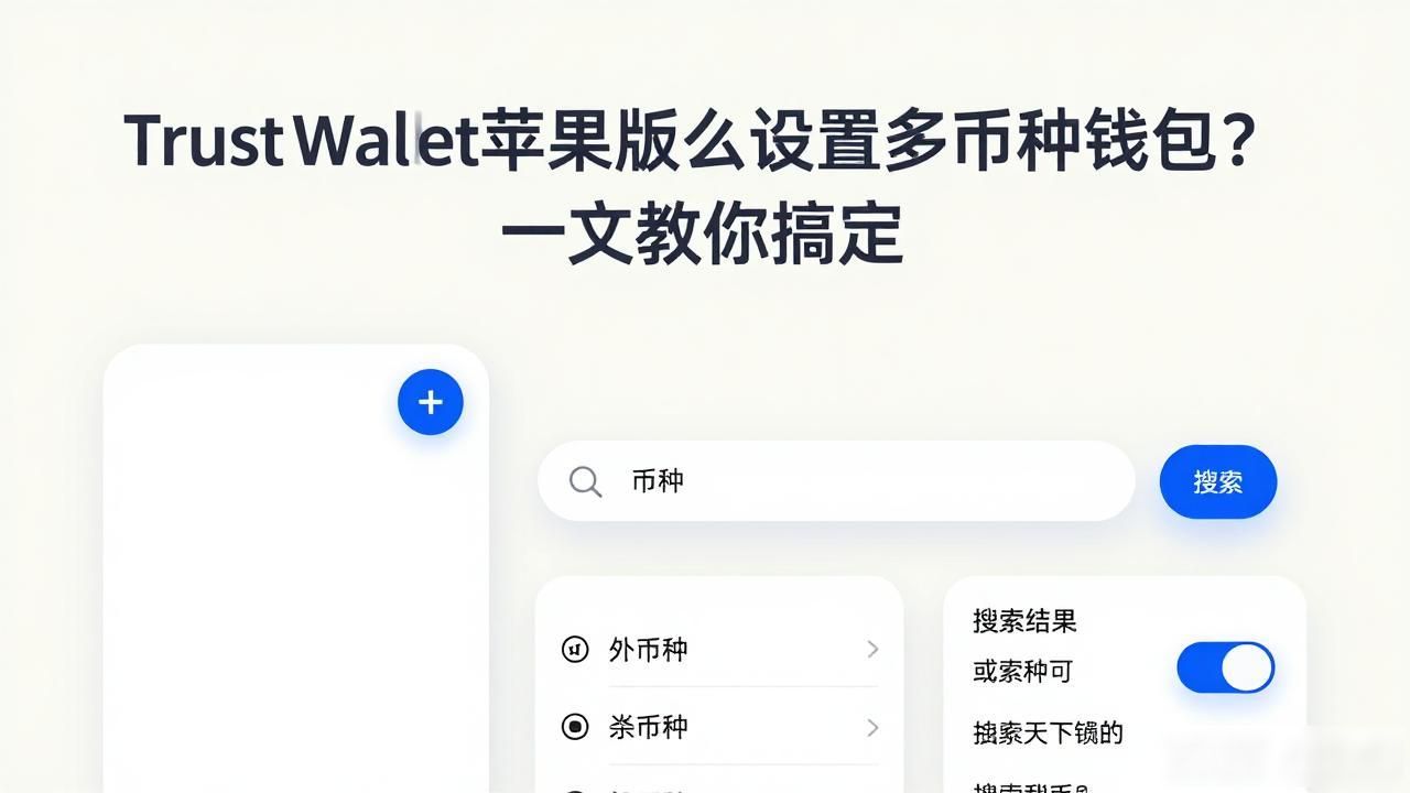Trust Wallet苹果版怎么设置多币种钱包？一文教你搞定