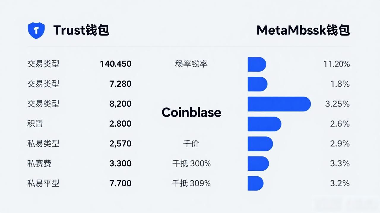 Trust钱包手续费贵吗?对比MetaMask和Coinbase
