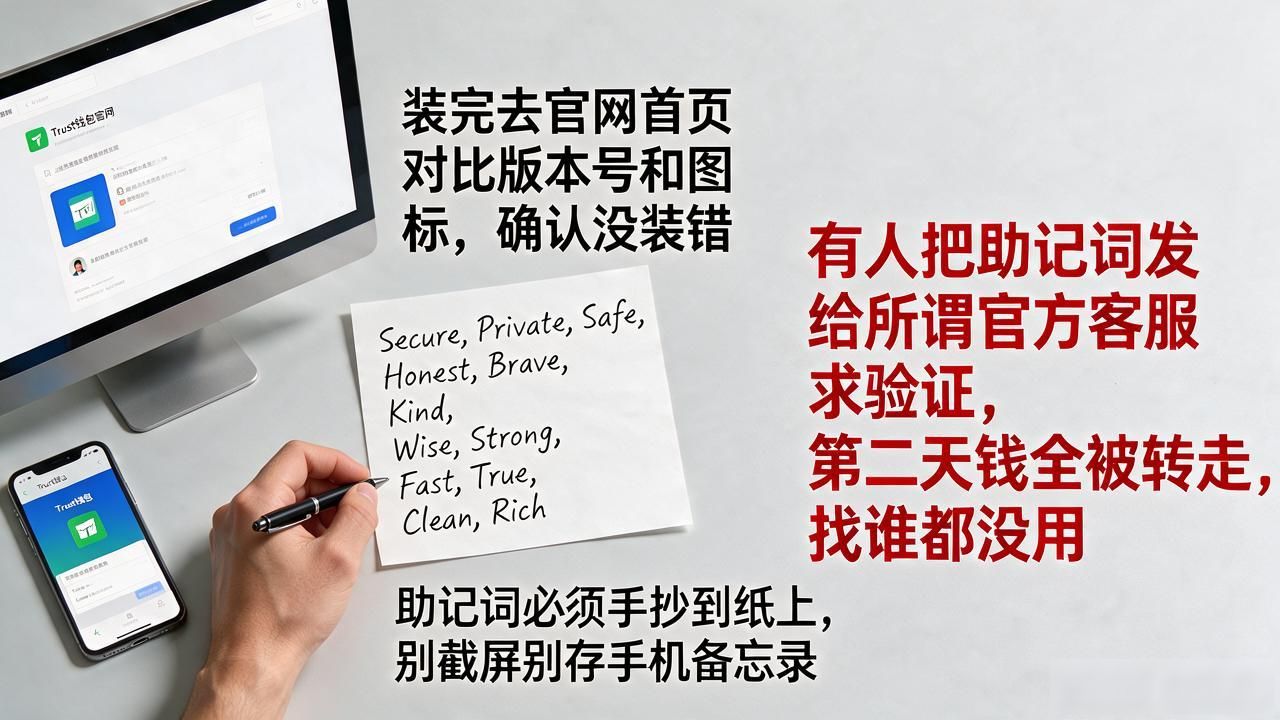 Trust钱包下载怎么防骗？认准官网，记住这几步