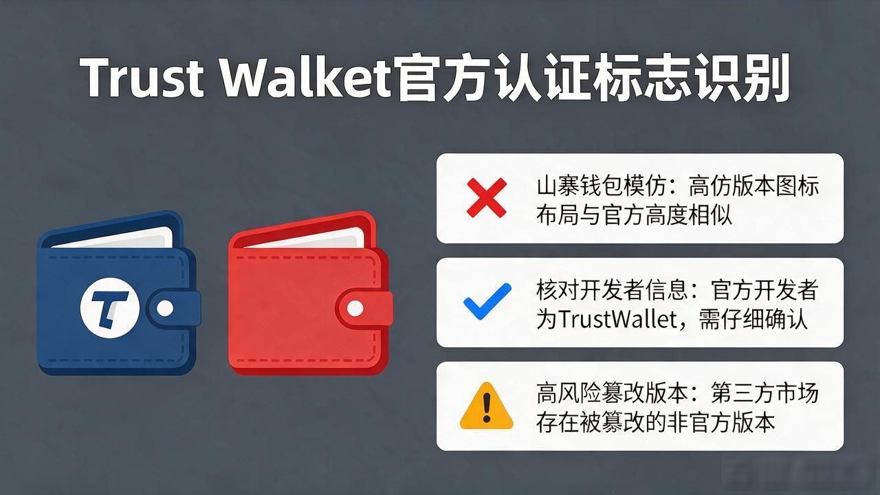 Trust Wallet官方认证标志怎么认？一文讲清楚