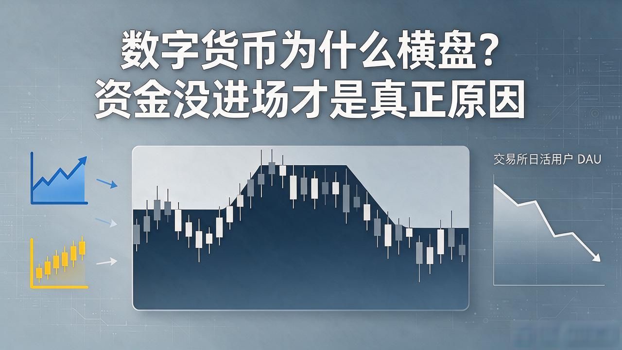 数字货币为什么横盘？资金没进场才是真正原因
