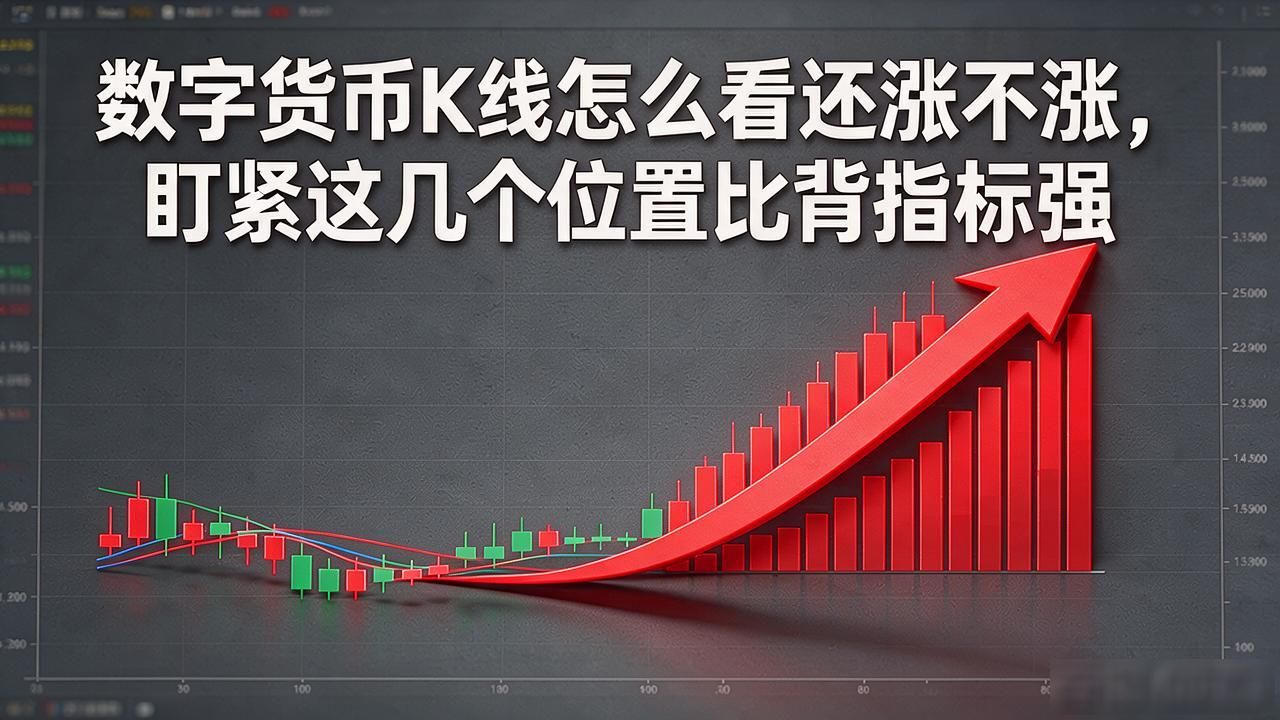 数字货币K线怎么看还涨不涨，盯紧这几个位置比背指标强