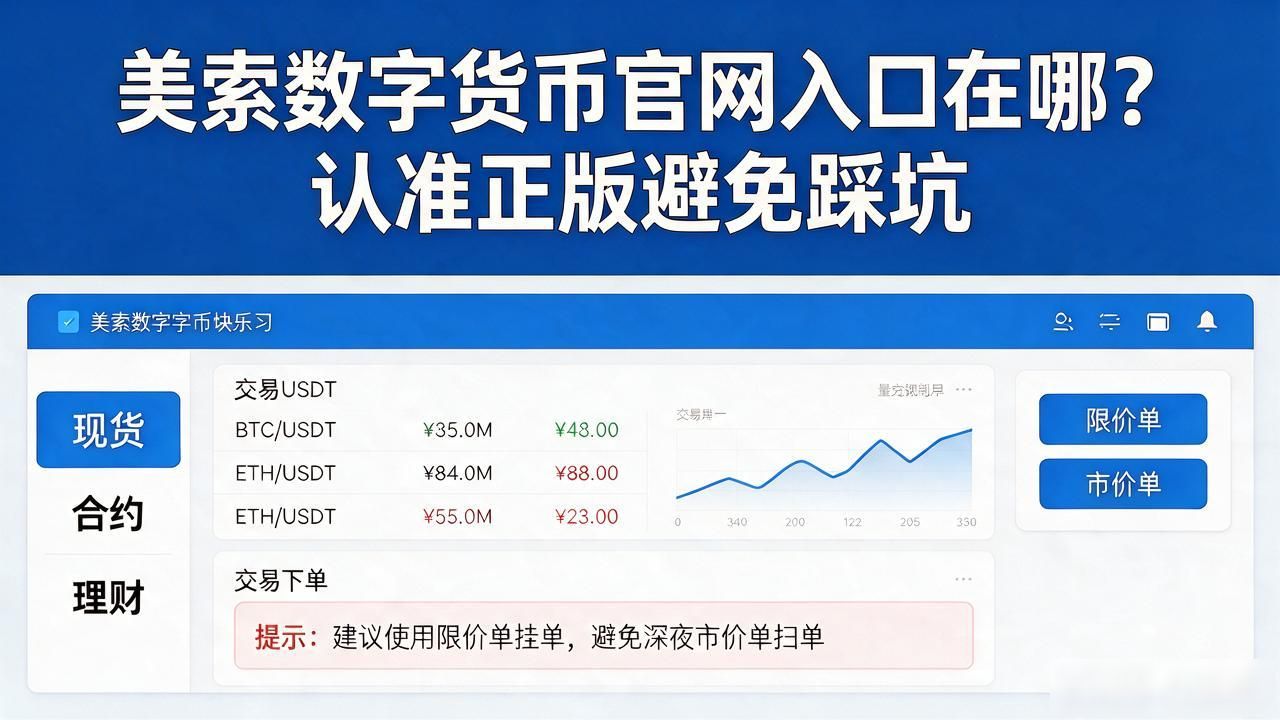 美索数字货币官网入口在哪？认准正版避免踩坑