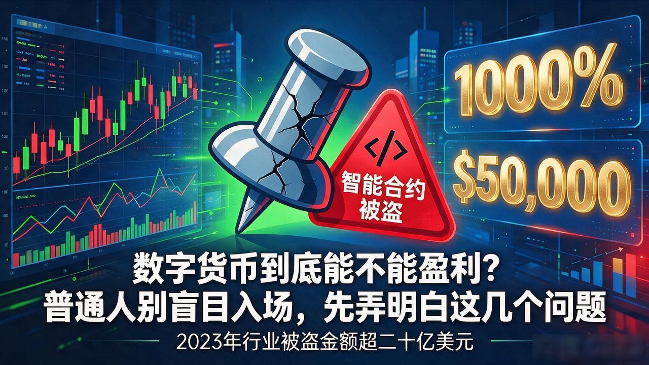 数字货币到底能不能盈利?普通人别盲目入场,先弄明白这几个问题