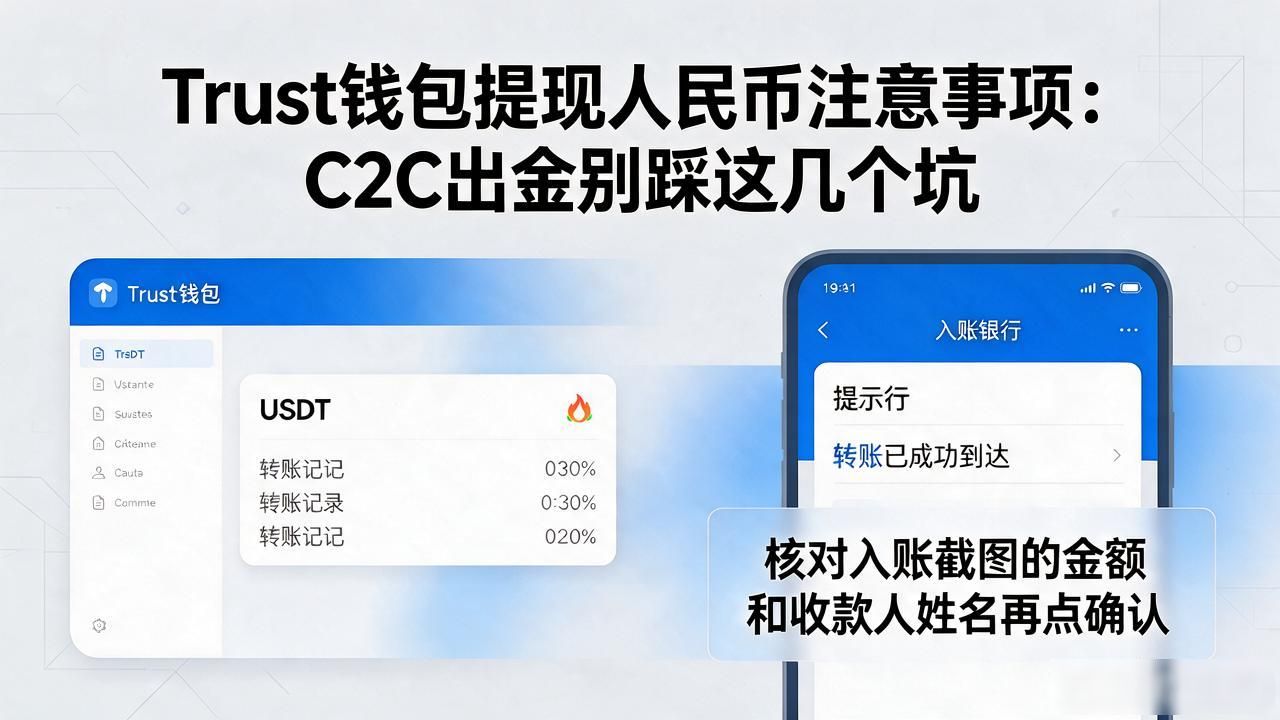 Trust钱包提现人民币注意事项：C2C出金别踩这几个坑