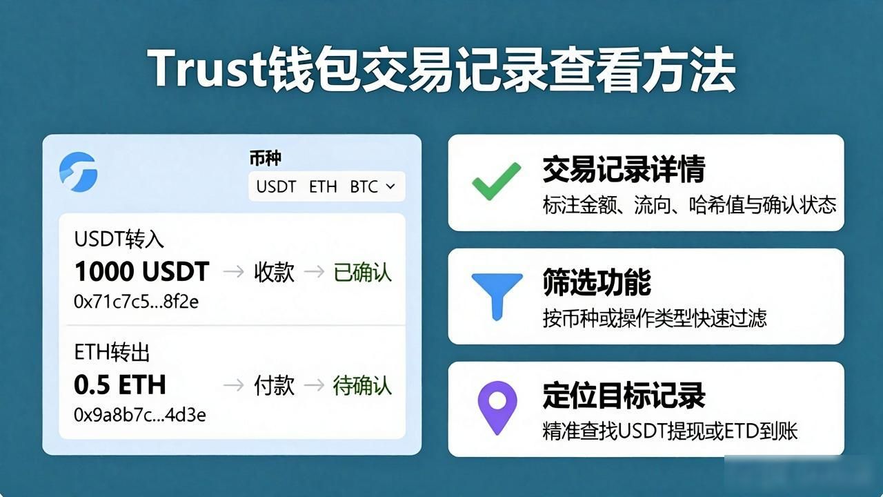 Trust钱包怎么看钱进钱出？3招轻松管账