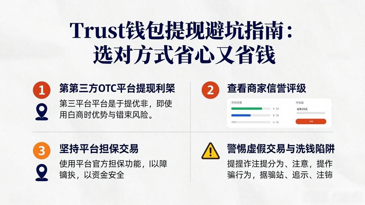 Trust钱包提现避坑指南:选对方式省心又省钱