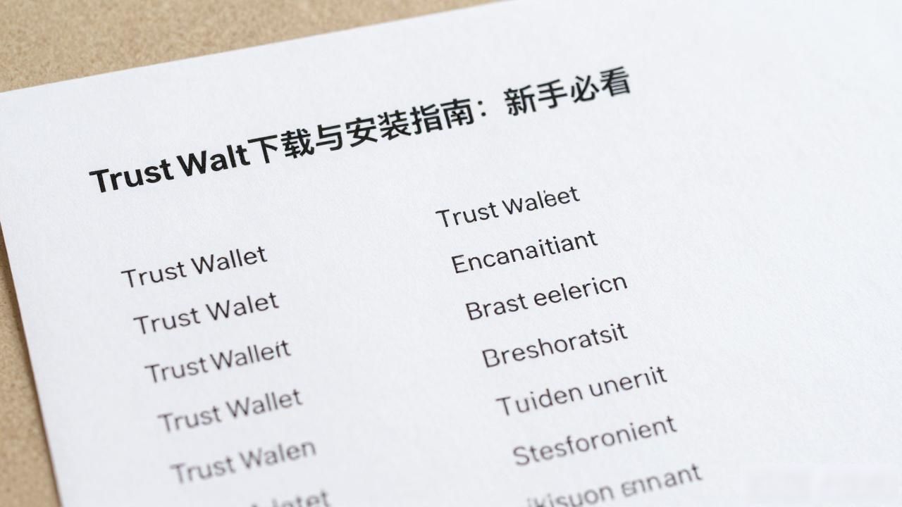 Trust Wallet下载与安装指南：新手必看
