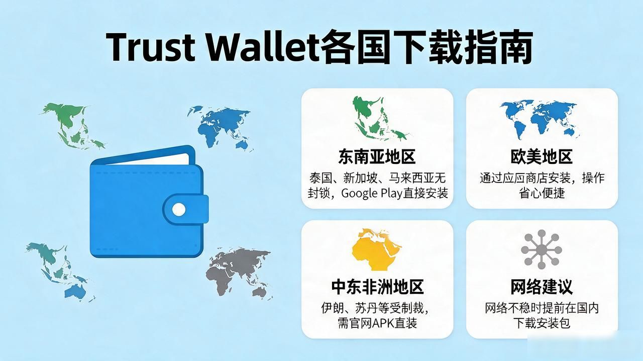 Trust Wallet各国下载地址：不同国家怎么获取官方安装包