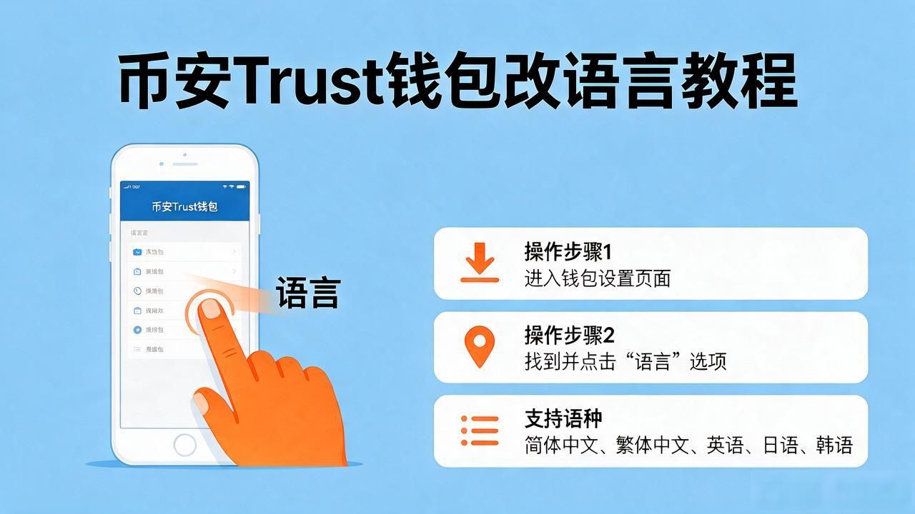 币安Trust钱包怎么改语言？手把手教你一键切换