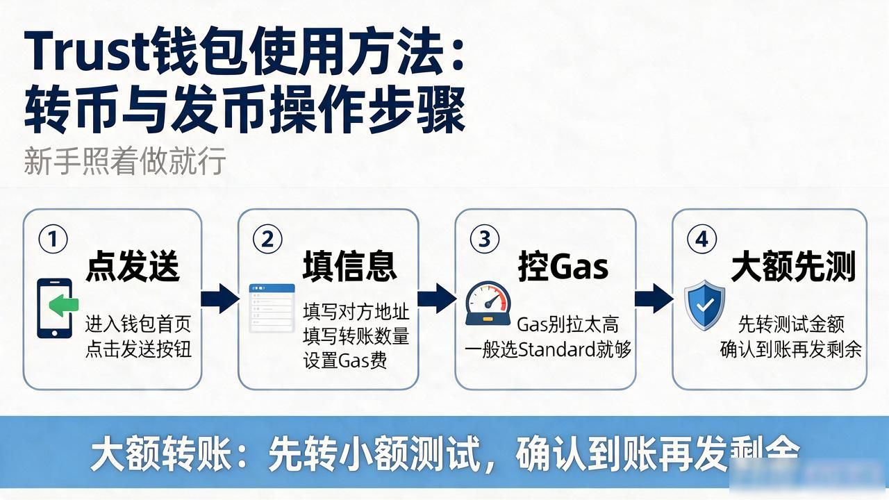 Trust钱包使用方法:收币转币买币,新手照着做就行
