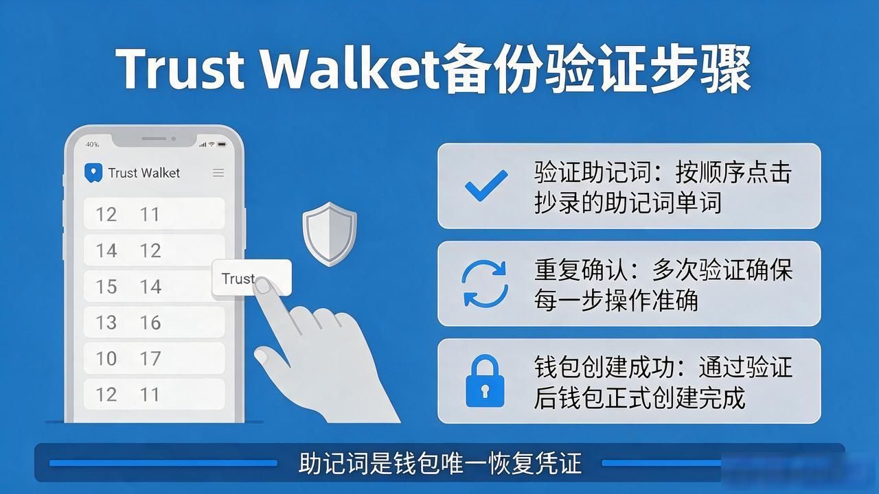 Trust Wallet刚下载怎么用?五步完成安全设置