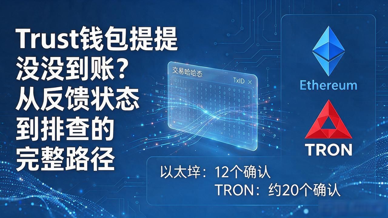 Trust钱包提币没到账？从反馈状态到排查的完整路径