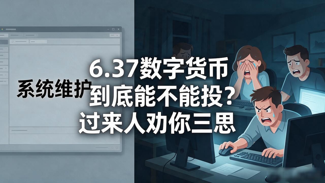 6.37数字货币到底能不能投？过来人劝你三思