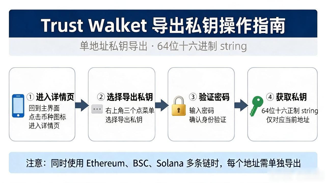 Trust Wallet怎么看密钥？导出私钥与助记词操作指南