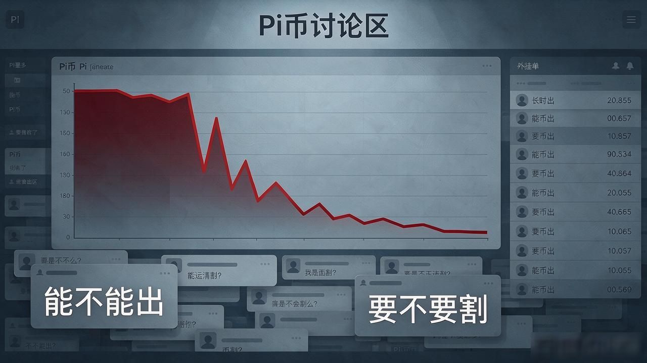 Pi币大跌腰斩又腰斩，一个币圈老韭菜说几句掏心窝的大实话