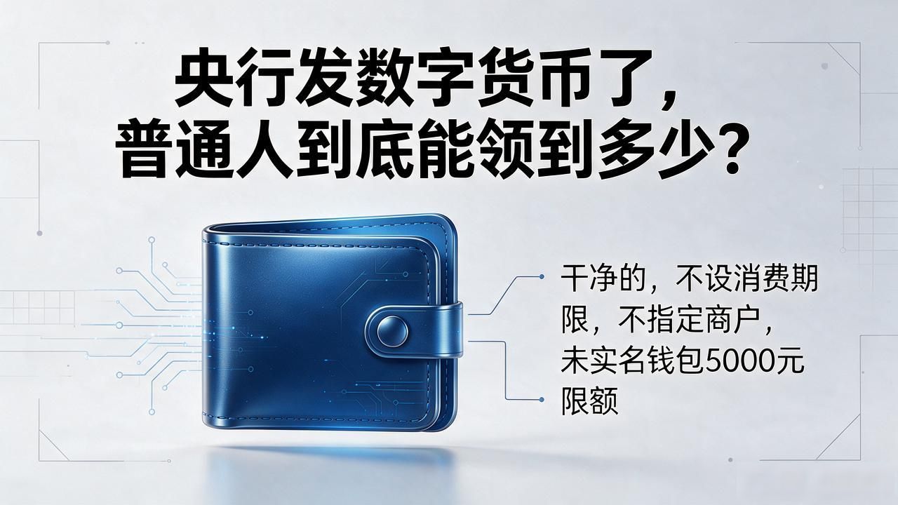 央行发数字货币了，普通人到底能领到多少？